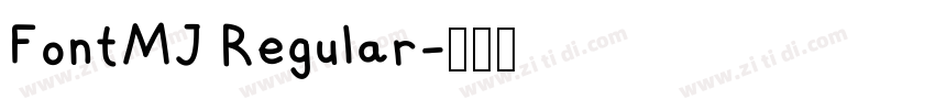 FontMJ Regular字体转换 FontMJ Regular字体转换